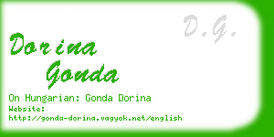 dorina gonda business card